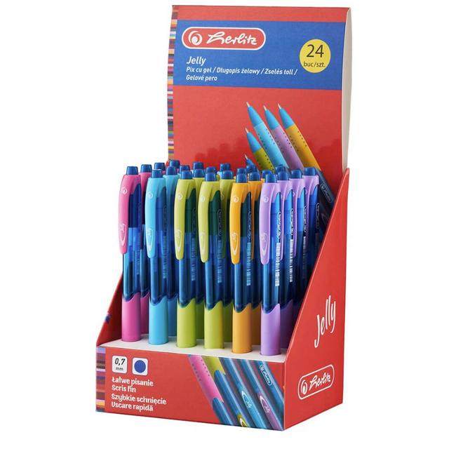Pix Cu Gel Jelly, Mina 0,7 Mm, Albastru